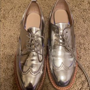 Platform Silver Zara oxford